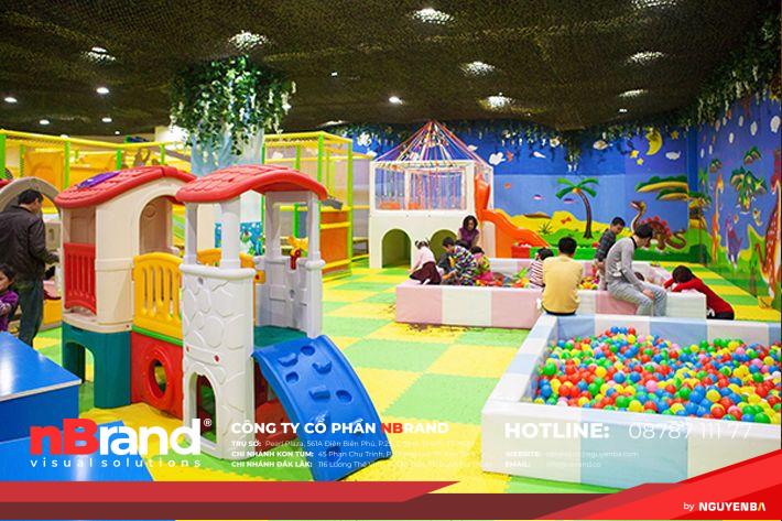 Trọn gói trang trí khu vui chơi trẻ em 12 Trọn gói trang trí khu vui chơi trẻ em thiet ke khu vui choi tre em trong nha